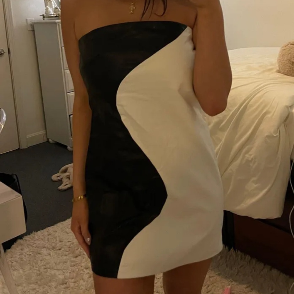 American Threads Leather Dress